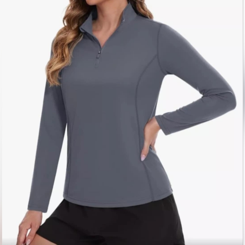 TACVASEN Women's UV Protection Shirts Quarter Zip Pullover Womens UPF 50+, NWOT